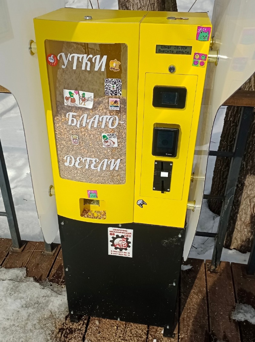 В городах Башкирии появляются автоматы с кормом для уток